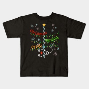 christmas nursing crew Kids T-Shirt